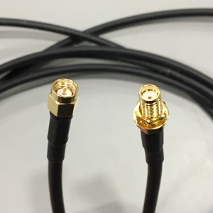 LMR195 Cable, SMA-M to SMA-F, 20 Ft
