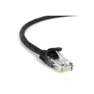 [C5eP-R-BK-300] Cat5e Indoor Patch Cable - Black 25'