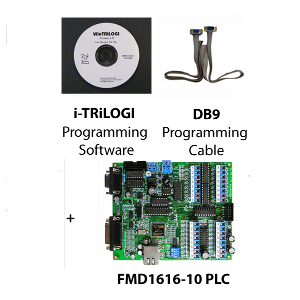 [ISTK-FMD1616-10] 16 Digital In, 16 Digital Out, 10 Analog PLC with Starter Kit