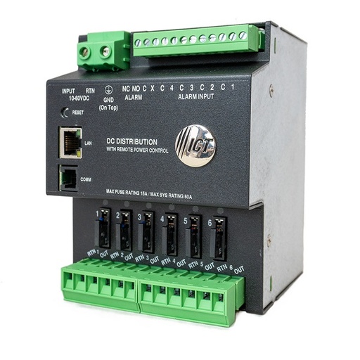 [PMU-ICT-DIN-PDU6] Power Distribution Unit - Configurable Load Controller