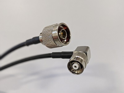 RF Cable TNC male RP R/A to N male - 6ft LMR-195