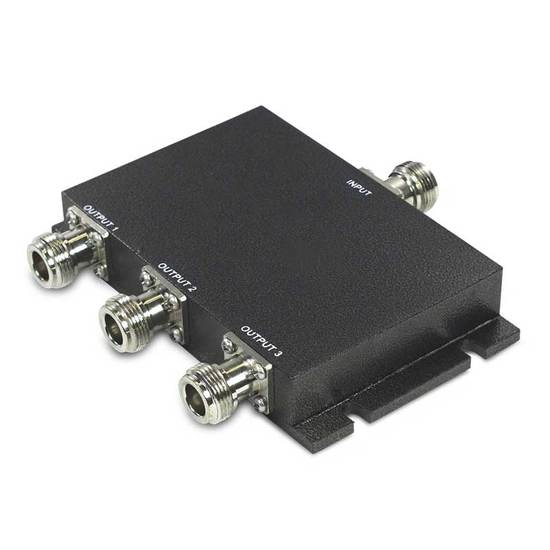 Cellular Three Way Splitter, 700-2700 MHz