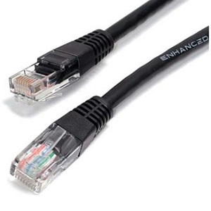 Cat6 Patch Cable - Black 100 ft