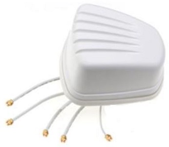 [PL-CELL-221W] 5 in 1 Cellular, GPS/Glonass & WiFi Mobile Antenna (White)