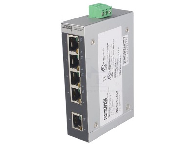 Phoenix 5 Port Unmanaged DIN Mount Switch