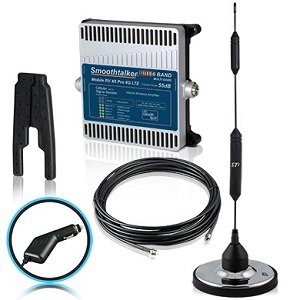 In-Vehicle 55 dB Cellular Repeater Kit with Magnetic Antenna