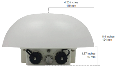 HD1 Dome - IP67 Single Cellular CAT-18 Router