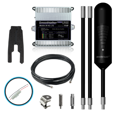 Trucker X6 Xtube Pro 55dB Extreme Power Booster Kit With X Tube Omni High Gain Antenna