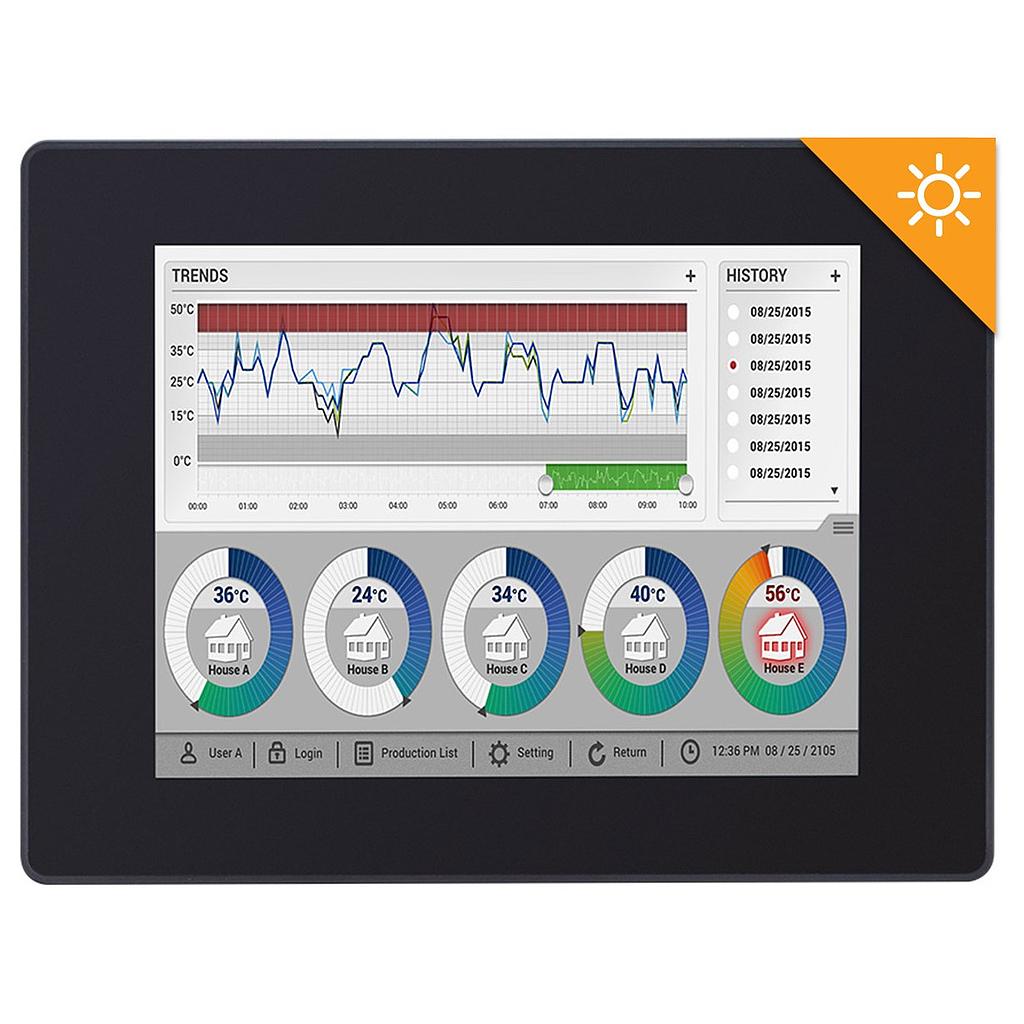 MON1010APH 10.4” High Brightness/Sunlight Readable Capacitive Industrial Touch Monitor