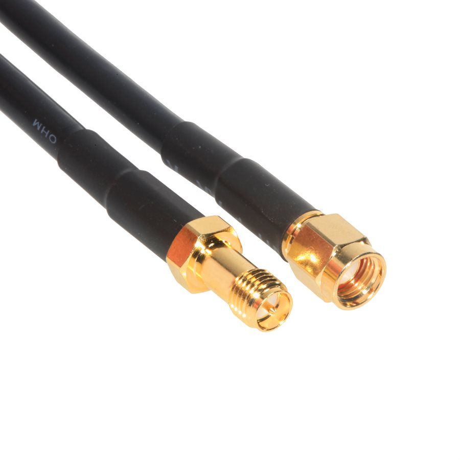 LMR195 Extension Cable, SMA Male RP to SMA Female RP 15ft for WiFi