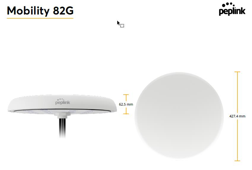 Mobility 82G 8x8 MIMO LTE+5G / 2x Wi-Fi / GPS Antenna - SMA Connectors