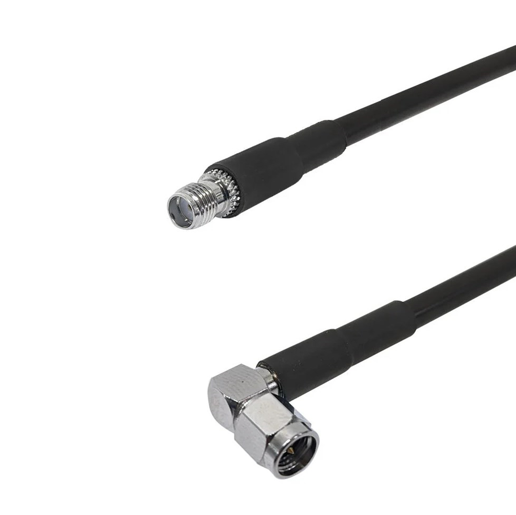 RF Cable - LMR-195 - SMA Female to SMA Male Right Angle - 6 ft