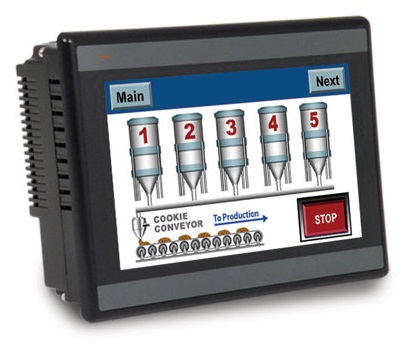 [HMC7070A-M] 7” Touchscreen HMI + PLC (5 I/O module ports)