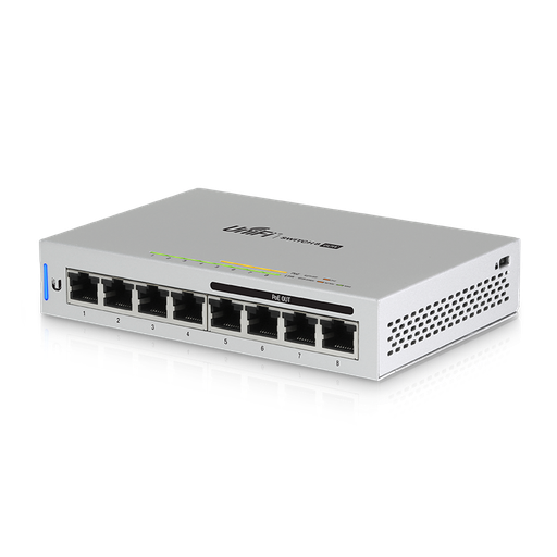 [UB-US-8-60W] UniFi 60W 8-Port Switch, 4 PoE Ports (802.3f Compliant)