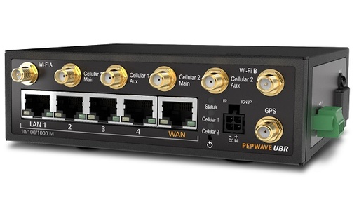 [PEP-UBR-LTE-US-T-PRM] Peplink UBR LTE - Dual Cellular, 4 SIM, 1 Wired WAN Bonding Router