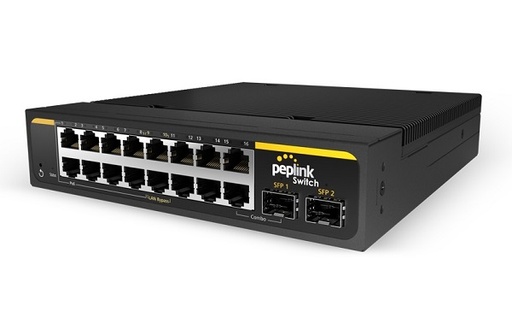 [PEP-PSW-16-240W-RUG] Peplink SD Switch 16-Port Rugged Managed PoE+ Switch