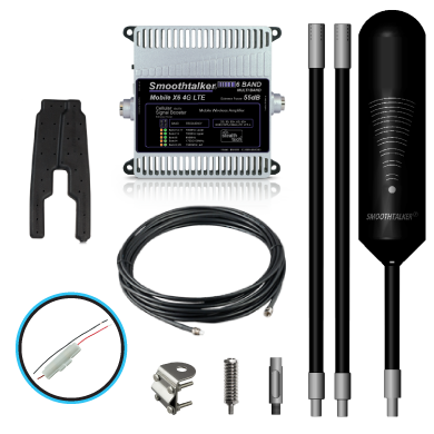 [CRK-TRX6-CA-55-DC] Trucker X6 Xtube Pro 55dB Extreme Power Booster Kit With X Tube Omni High Gain Antenna