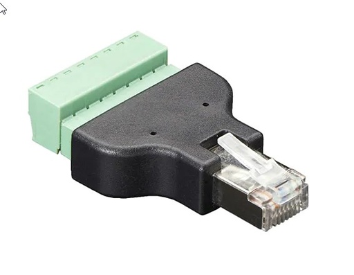 [AD-RM-TB] RJ45 Plug to Terminal Block Adapter
