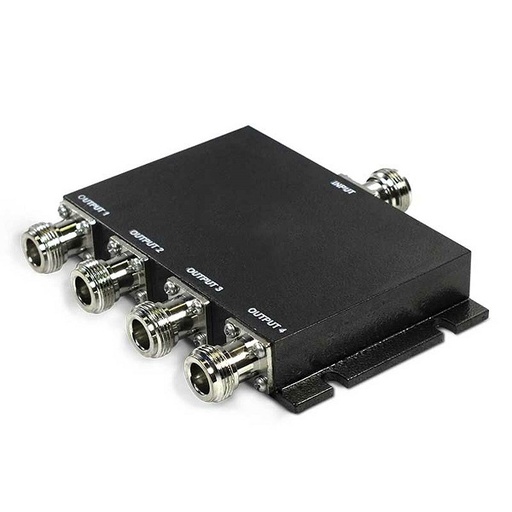 [SP-7-27-4] Cellular Four Way Splitter, 700-2700 MHz