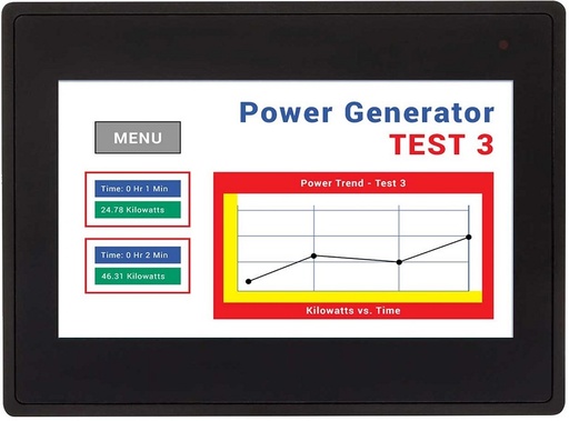[HMC3043A-M] HMC3043A-M 4.3" HMI + PLC, Expandable, 1 Ethernet Port, 1 USB Port, 1 Serial Port, Supports 1 I/O Module