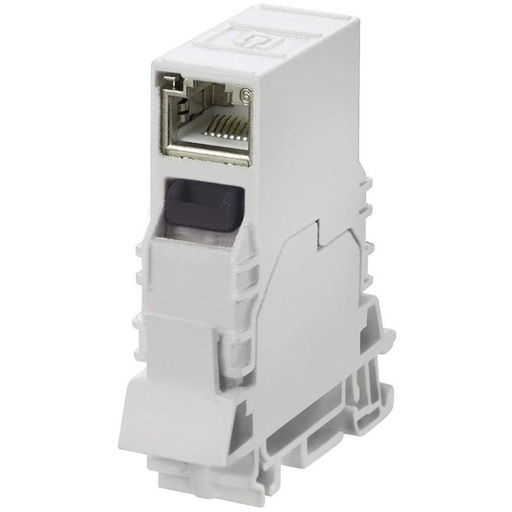 [WM-8946920000] RJ45 Coupler in-line adapter, IE-TO-RJ45-C, DIN Rail Mount