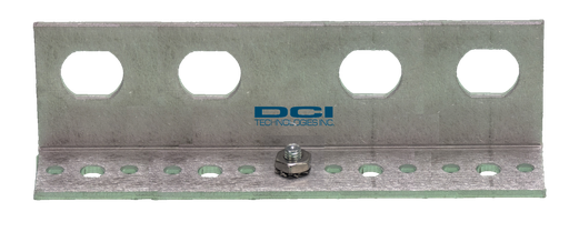 [PB-RA-D4] Polyphaser Angle Bracket - 4 hole - Single Stud with stainless nut and washer